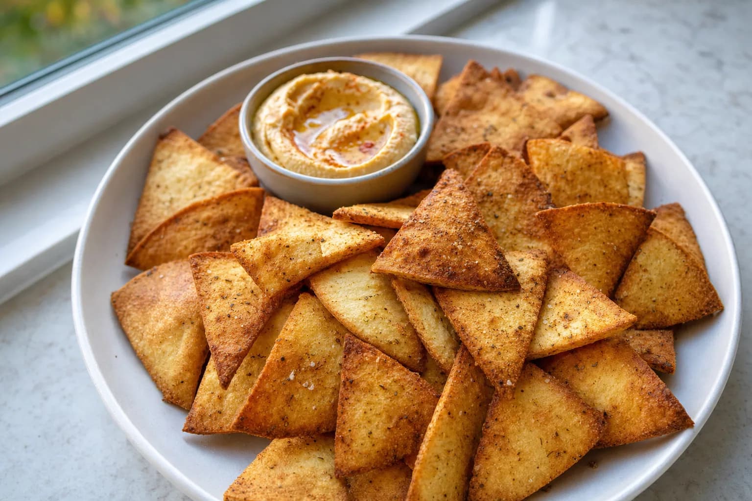 Air Fryer Pita Chips: homemade air fryer pita chips — Appetizers recipe | Afoodrink
