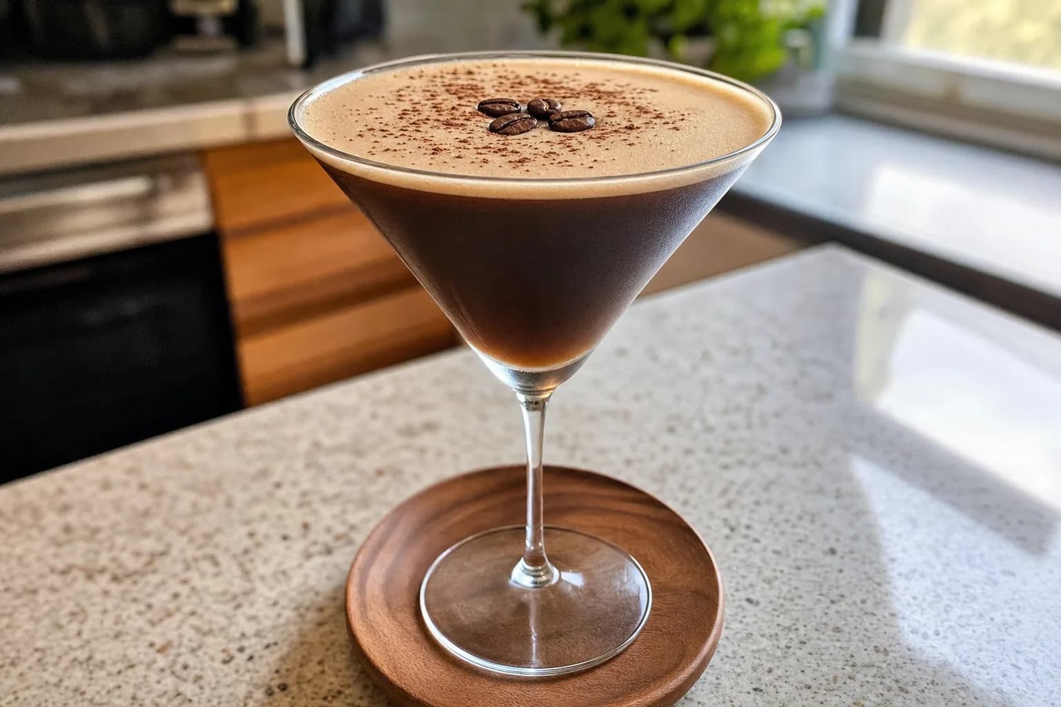 Amaretto Espresso Martini: espresso martini with amaretto — Drinks recipe | Afoodrink