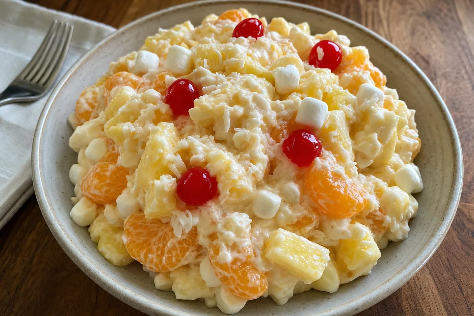 Classic Ambrosia: Southern ambrosia fruit salad — Desserts recipe | Afoodrink