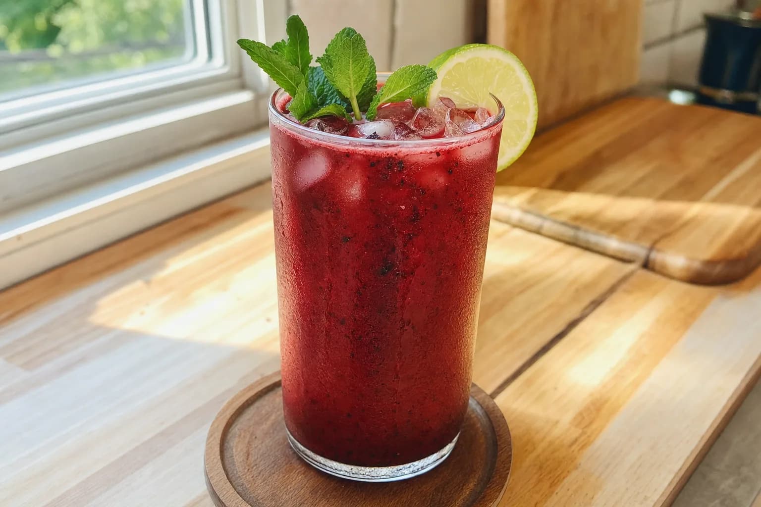 Berry Agua Fresca: mixed berry agua fresca with lime — Drinks recipe | Afoodrink