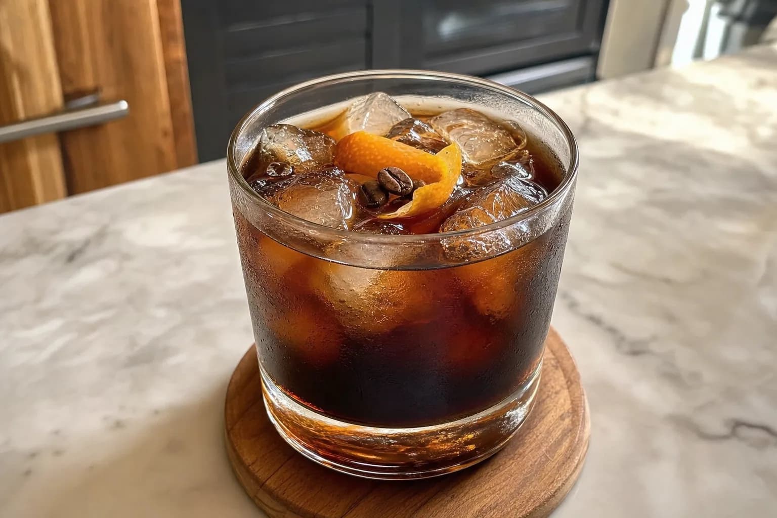 Black Russian Cocktail: vodka and coffee liqueur cocktail — Drinks recipe | Afoodrink