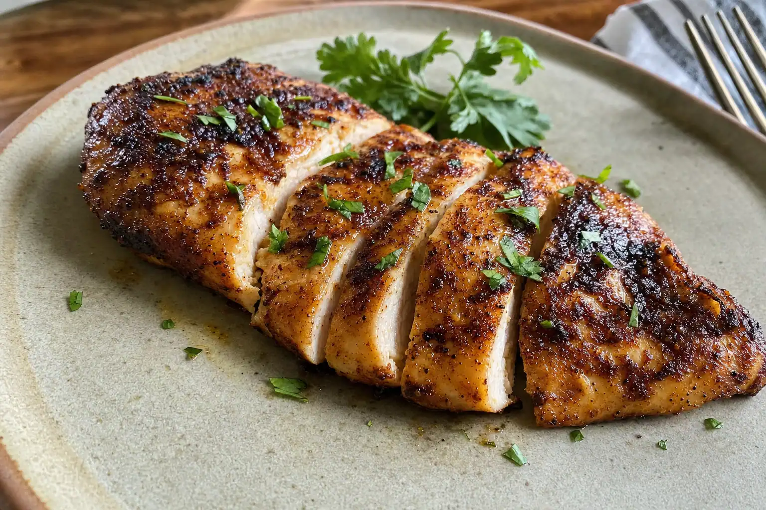Blackened Chicken: skillet blackened chicken breasts — Dinner recipe | Afoodrink