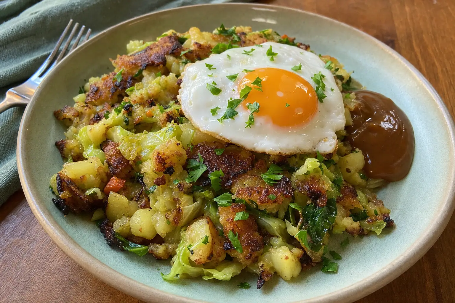 Bubble and Squeak: traditional British bubble and squeak — Breakfast recipe | Afoodrink