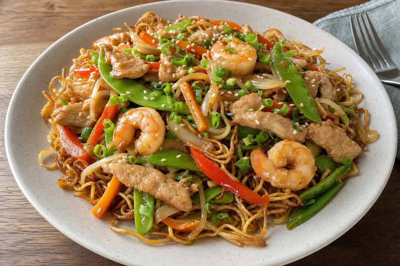 Cantonese Pan Fried Noodles: Hong Kong style pan fried noodles — Pasta Recipes recipe | Afoodrink