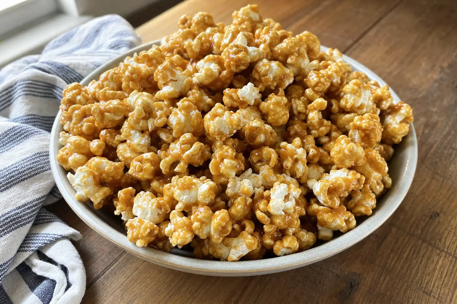 Caramel Popcorn: easy baked caramel popcorn — Snacks recipe | Afoodrink