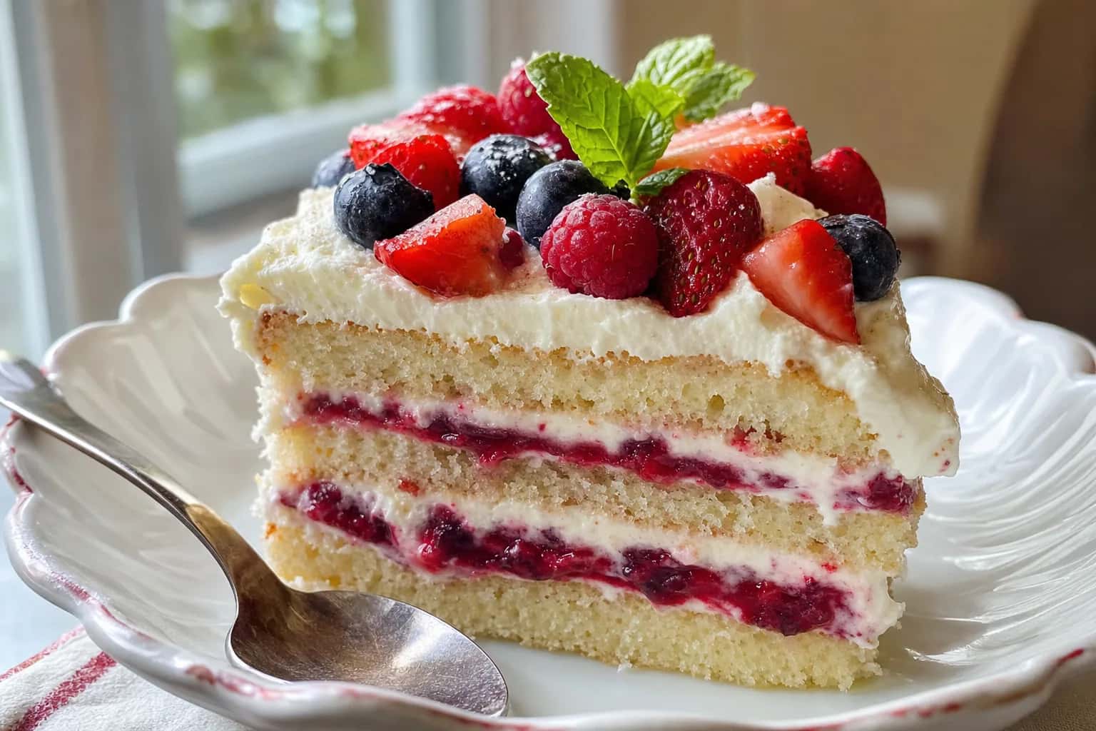 Chantilly Cake: homemade chantilly cake with mascarpone — Desserts recipe | Afoodrink