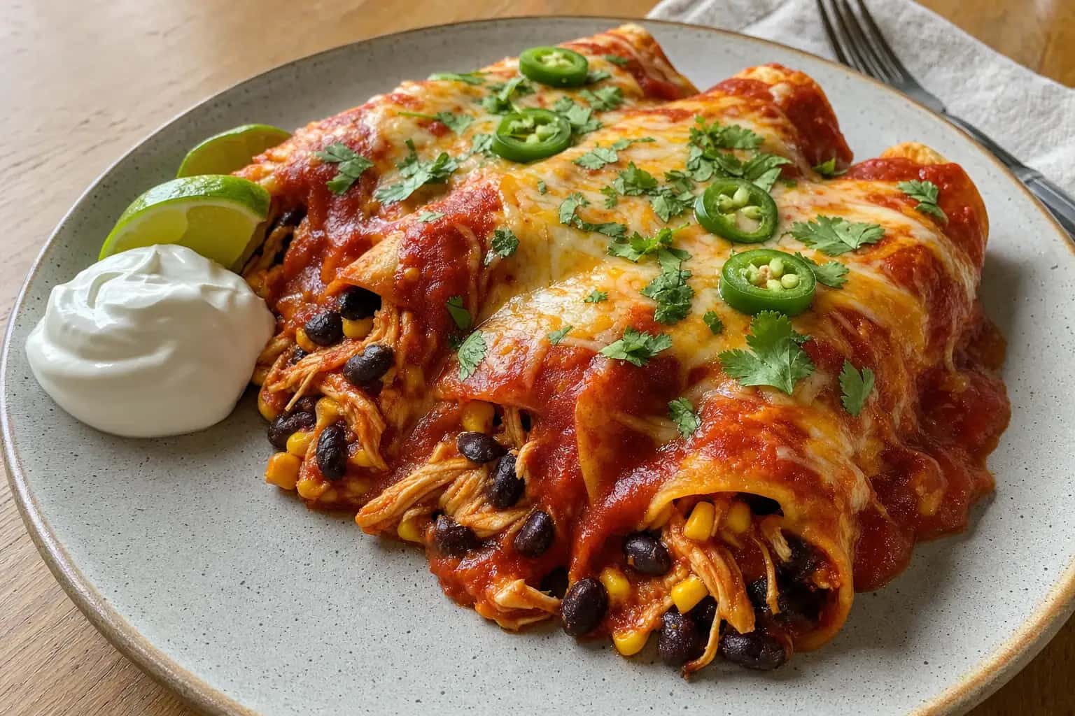 Chicken Enchiladas: chicken enchilada — Main Course recipe | Afoodrink