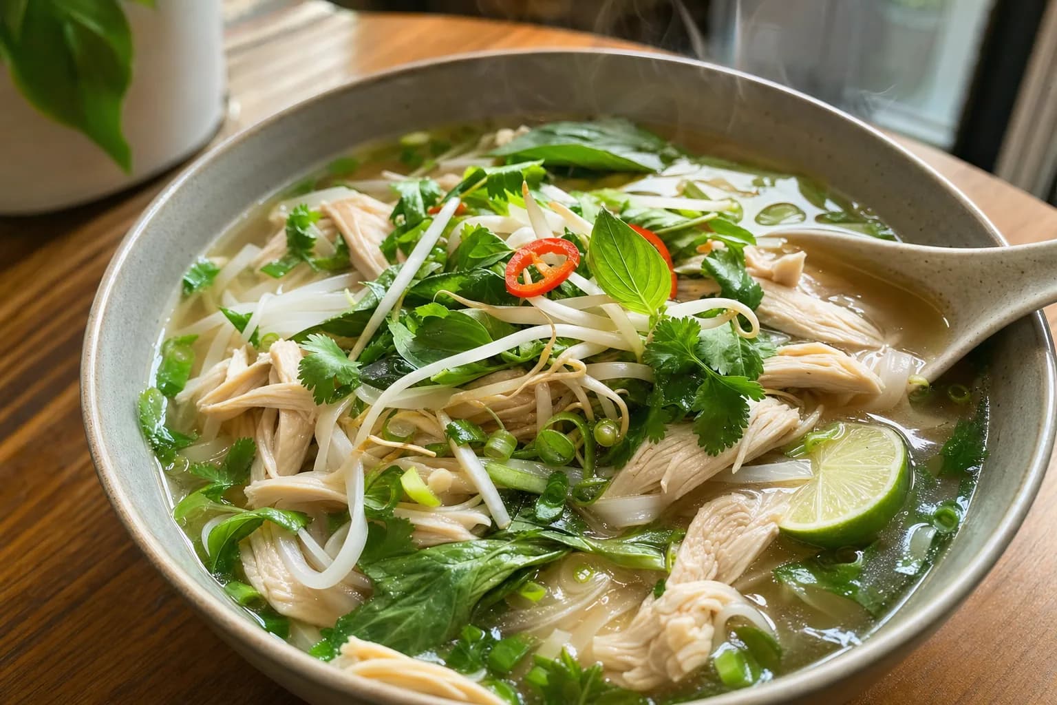 Chicken Pho: easy chicken pho with rice noodles — Soup Recipes recipe | Afoodrink