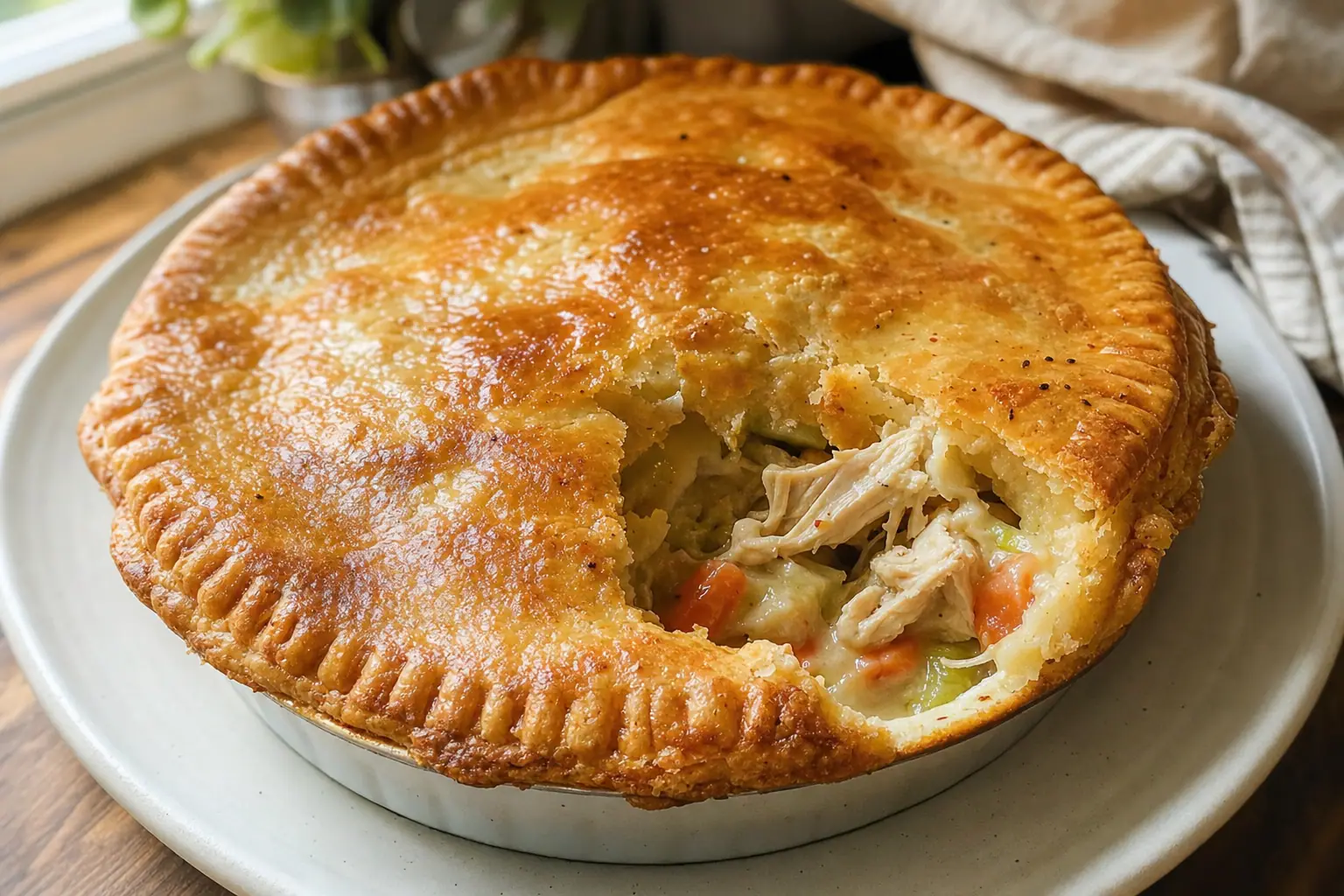 Chicken Pot Pie: easy chicken pot pie with pie crust — Dinner recipe | Afoodrink