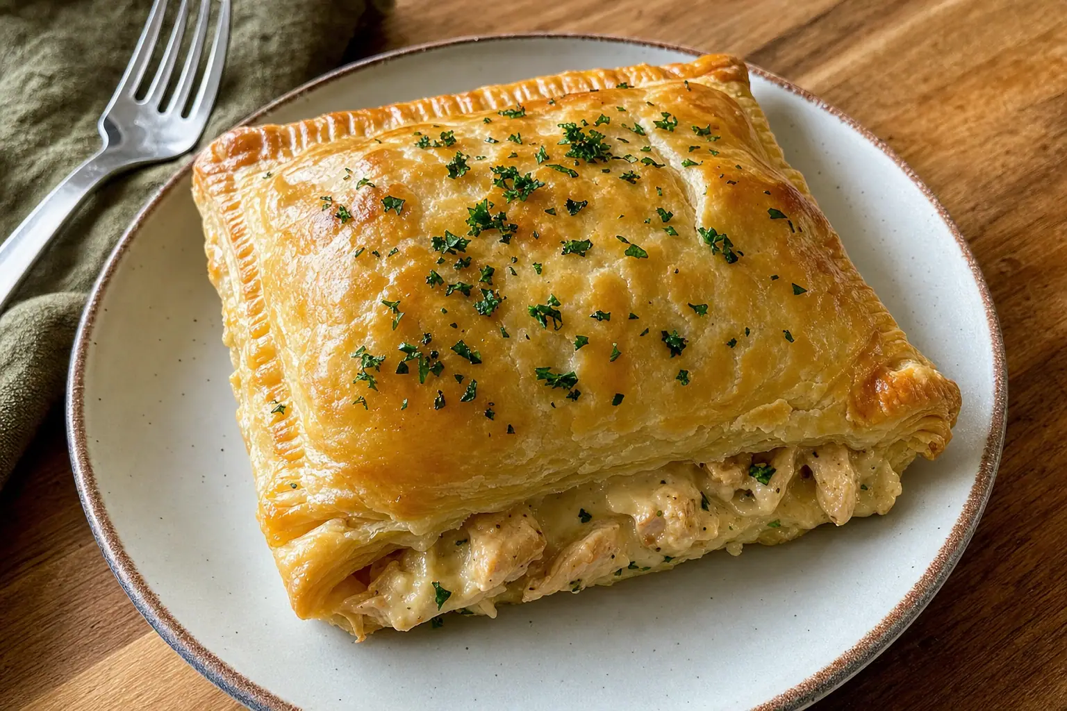 Creamy Chicken Puff Pastry Bake: chicken puff pastry pot pie — Main Course recipe | Afoodrink