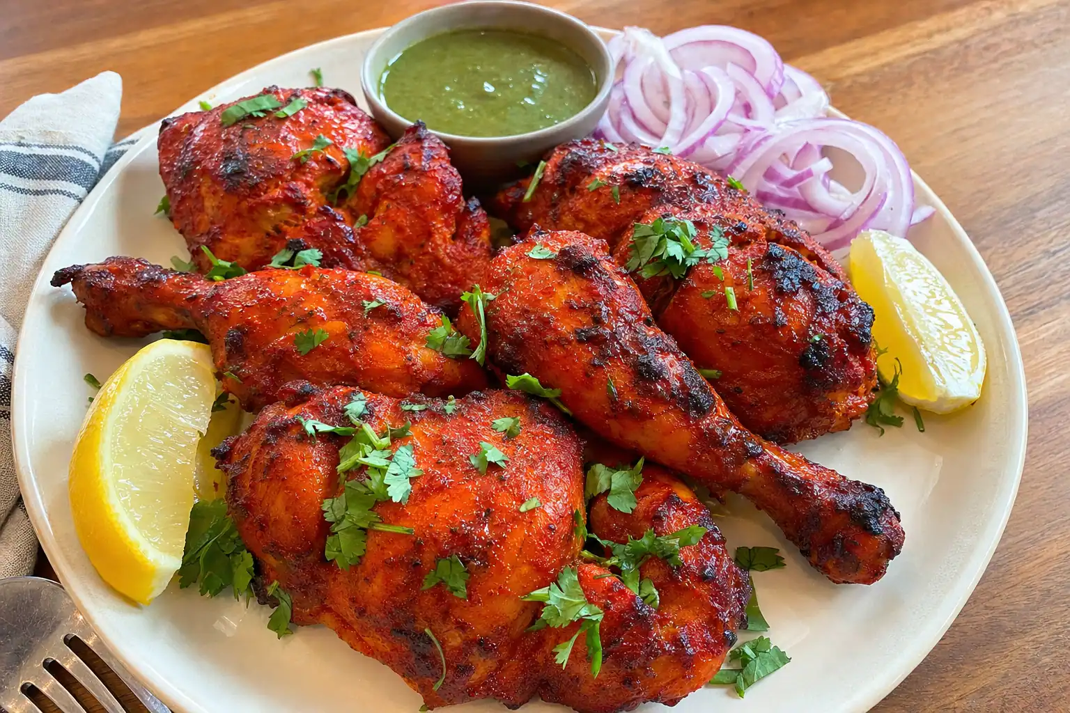 Chicken Tandoori: oven baked chicken tandoori — Main Course recipe | Afoodrink