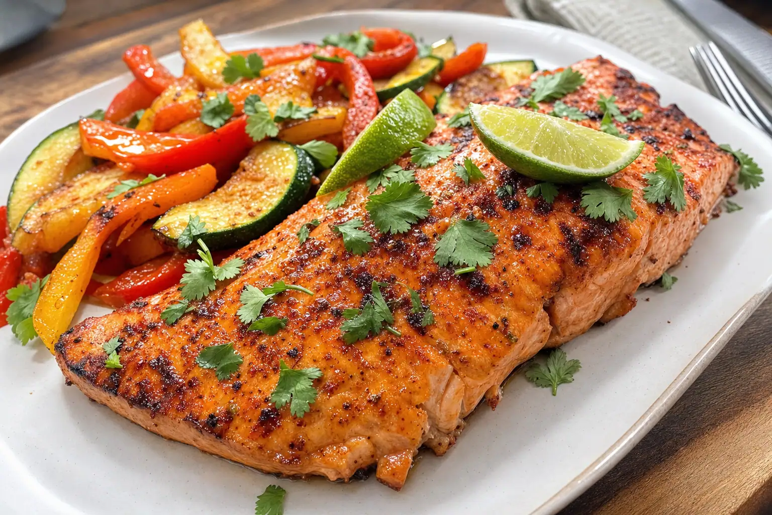 Chili Lime Salmon: easy weeknight salmon dinner — Main Course recipe | Afoodrink