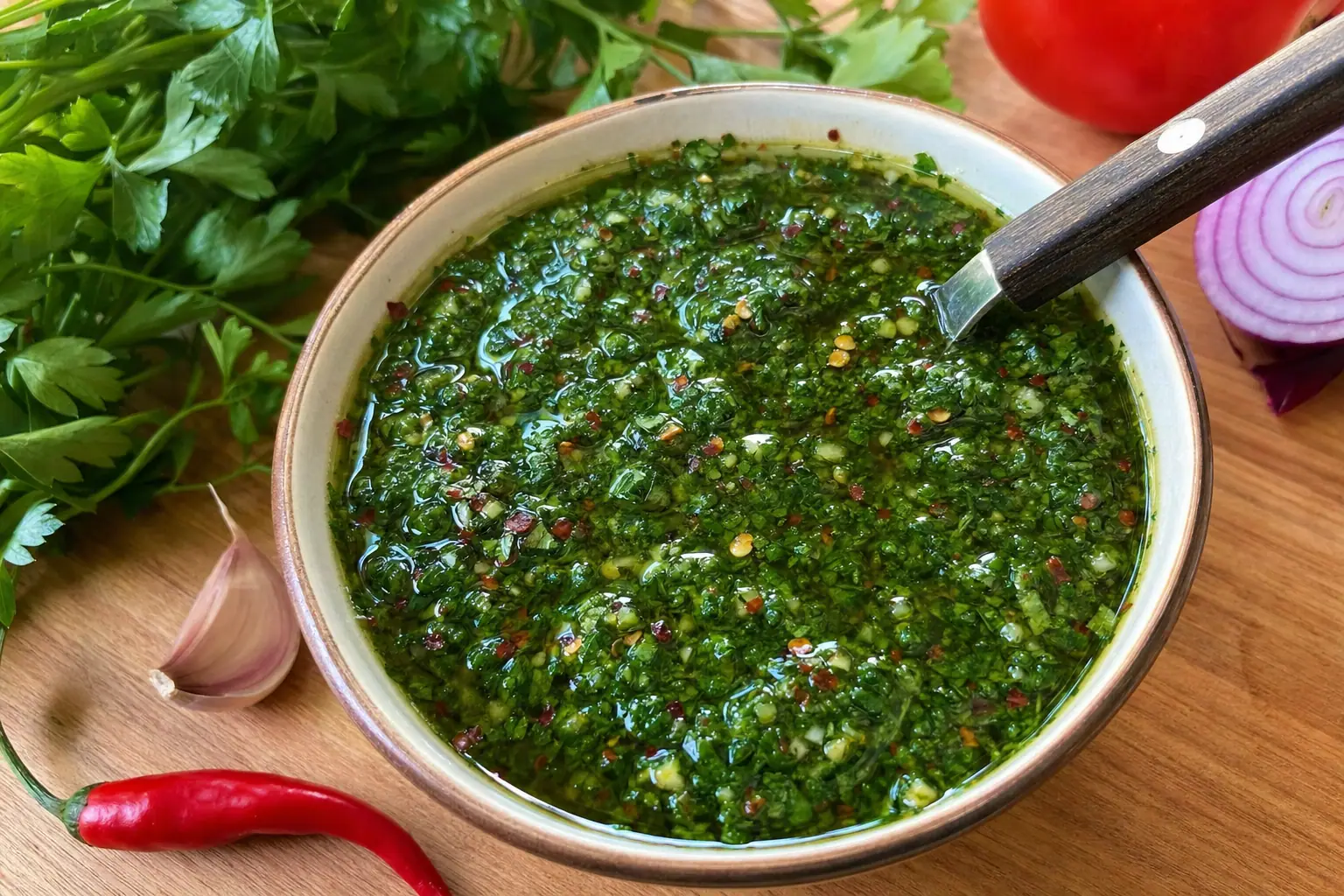 Chimichurri Sauce: Salads & sides — Vegan Recipes recipe | Afoodrink