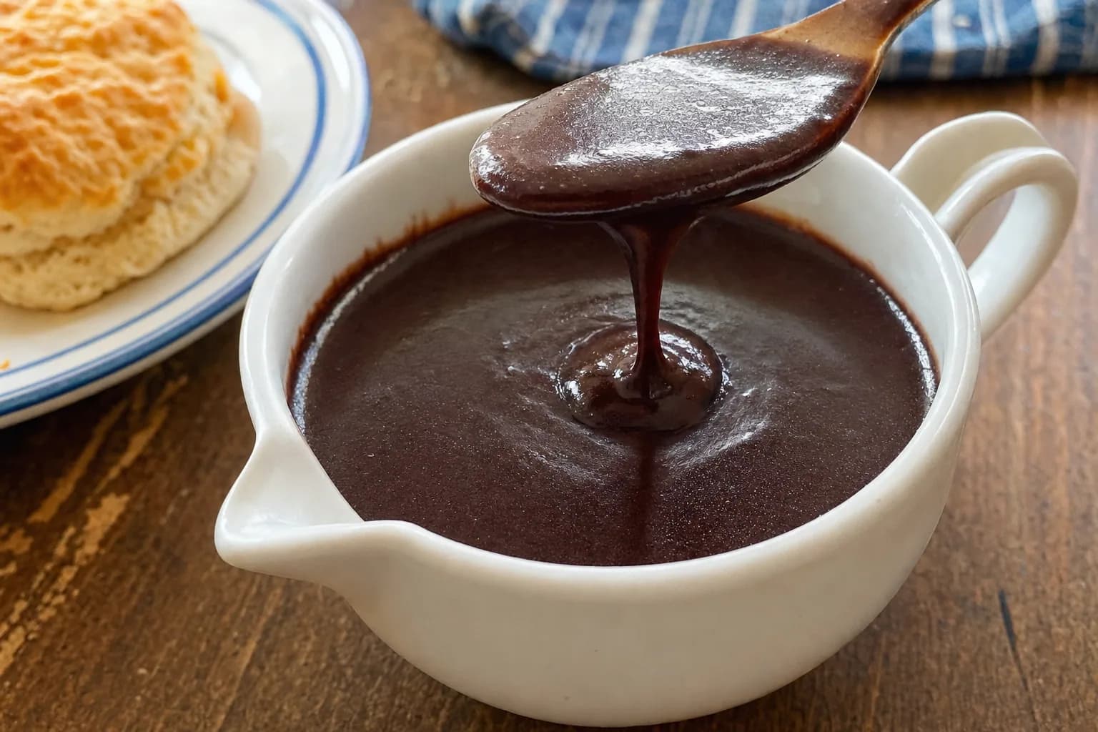 Chocolate Gravy: old-fashioned chocolate gravy for biscuits — Breakfast recipe | Afoodrink