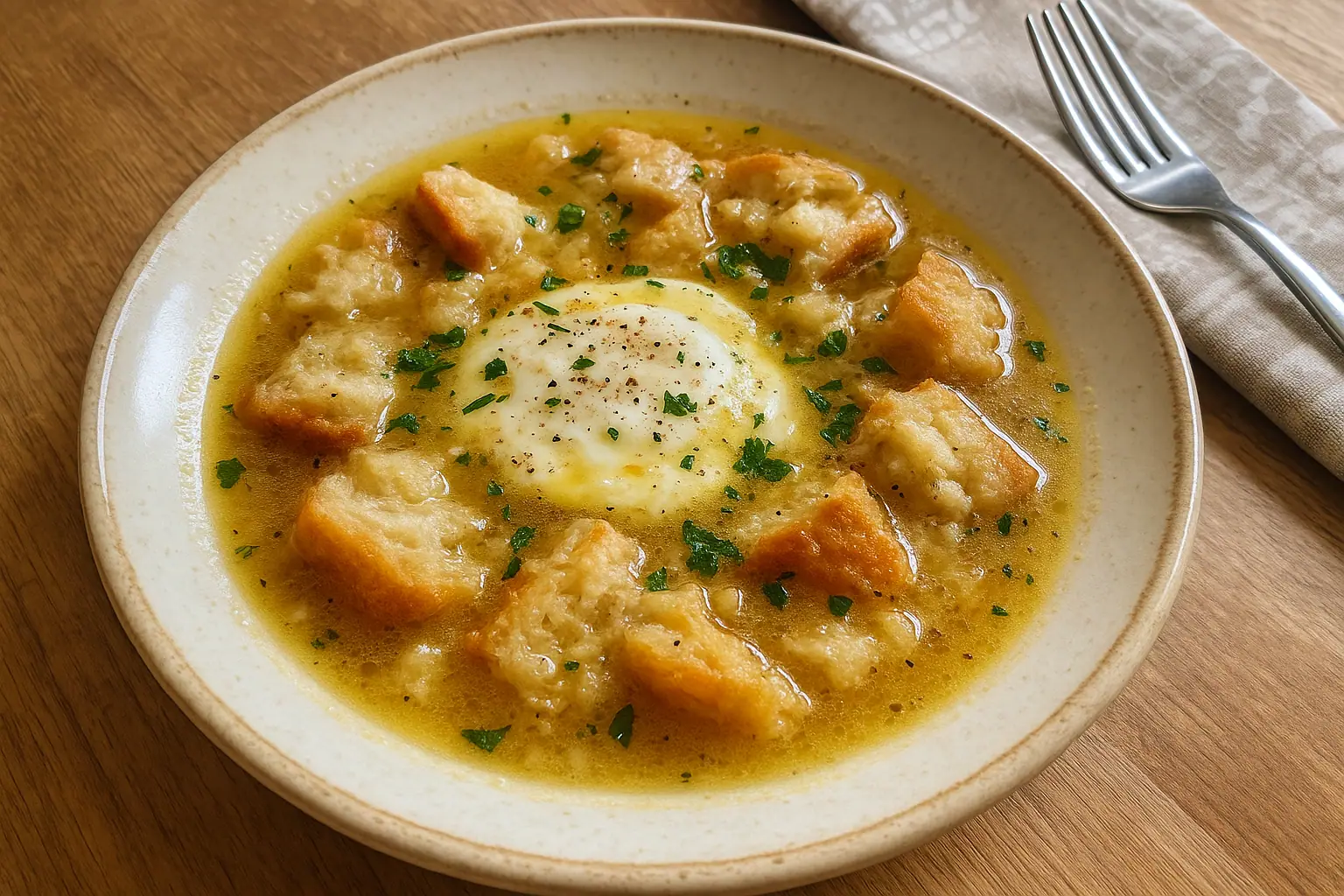 Comforting Garlic Soup: European garlic soup — Dinner recipe | Afoodrink