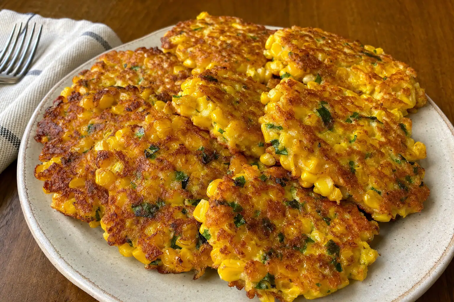Corn Fritters: fresh corn fritters — Snacks recipe | Afoodrink