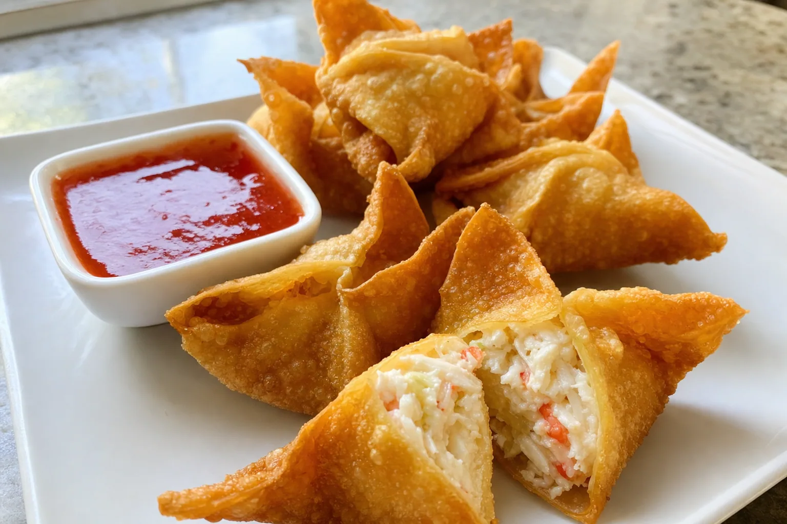 Crab Rangoon: crispy crab rangoon wontons — Snacks recipe | Afoodrink