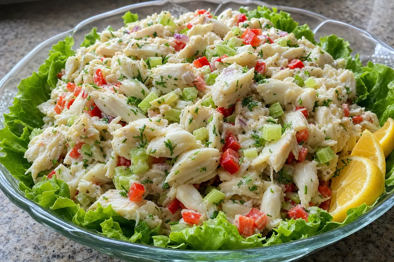 Crab Salad: cold crab salad with mayonnaise — Salads & sides recipe | Afoodrink