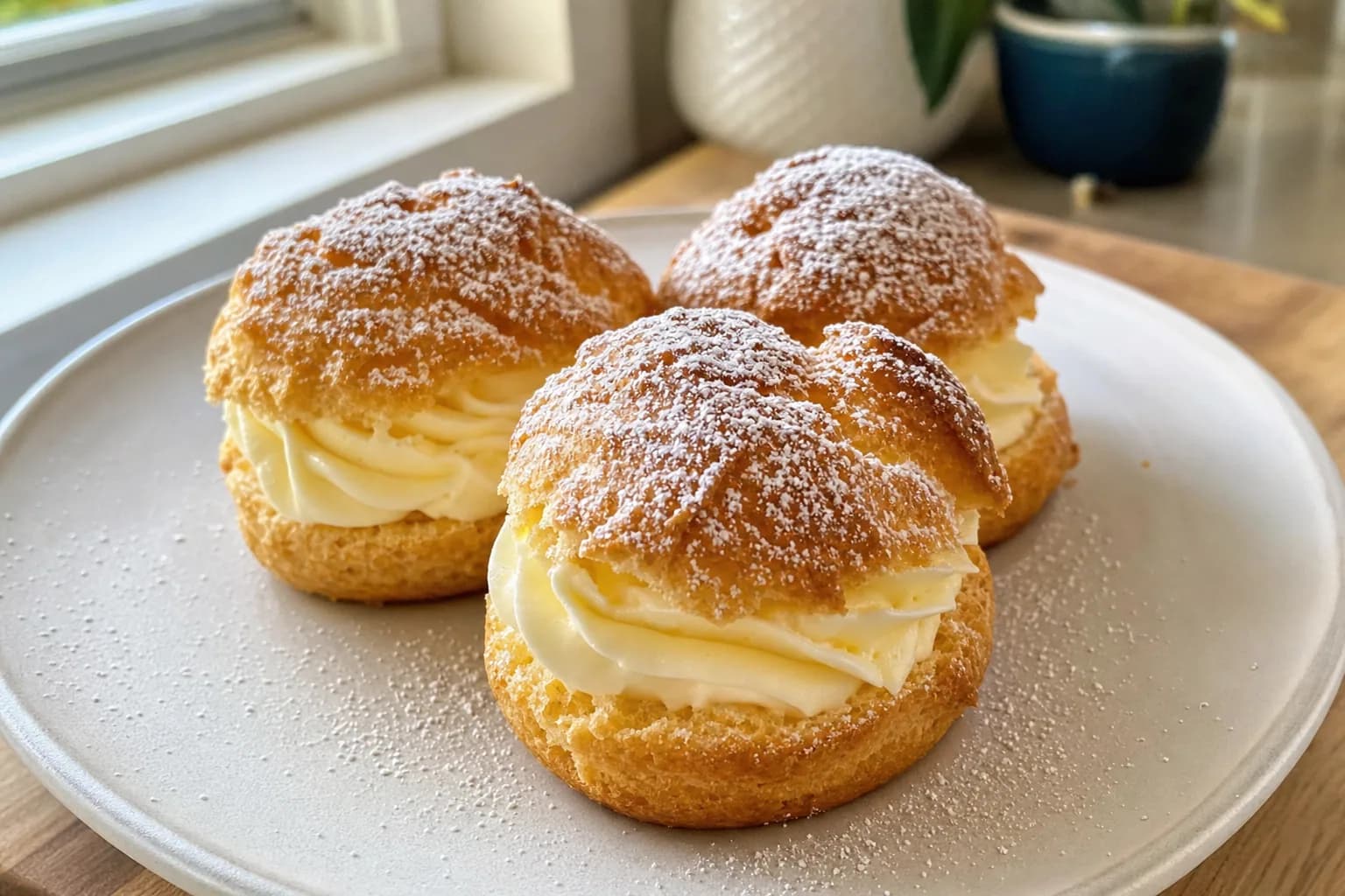 Cream Puffs: classic choux pastry cream puffs — Desserts recipe | Afoodrink