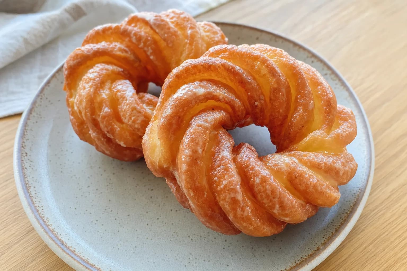 French Crullers With Vanilla Glaze: cruller — Desserts recipe | Afoodrink