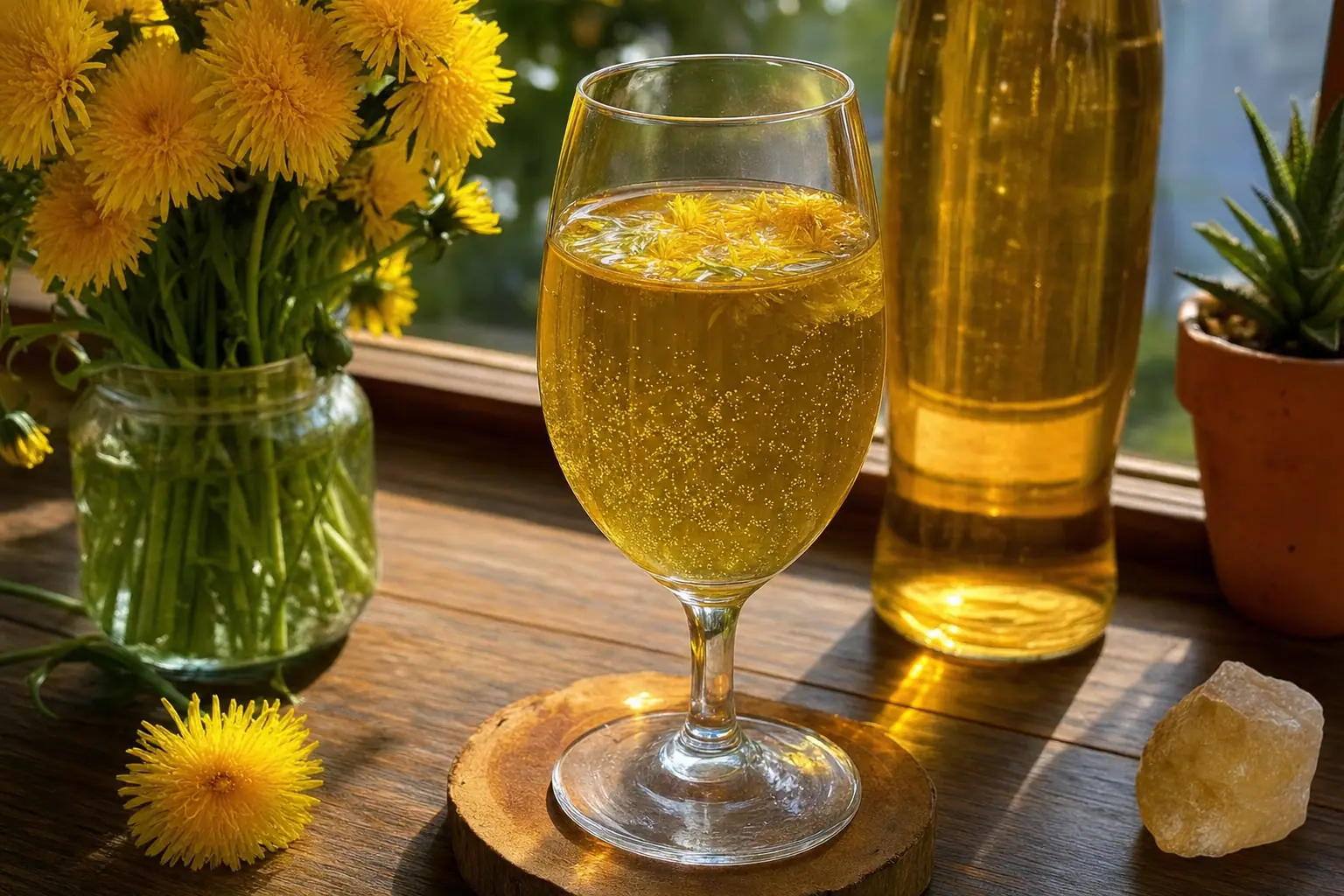 Dandelion Wine: old fashioned dandelion wine — Drinks recipe | Afoodrink