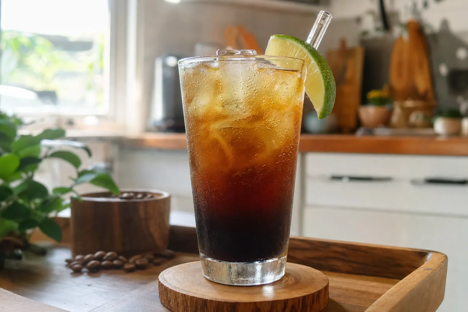 Dark & Stormy Coffee Cocktail: dark rum cold brew cocktail — Drinks recipe | Afoodrink
