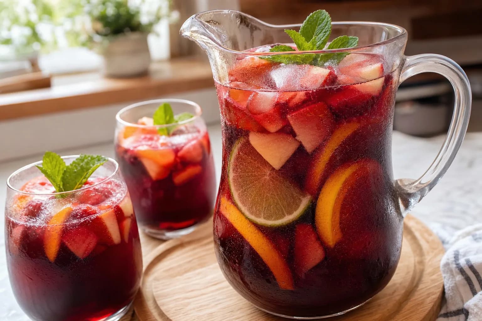 Easy Sangria: simple sangria with brandy — Drinks recipe | Afoodrink