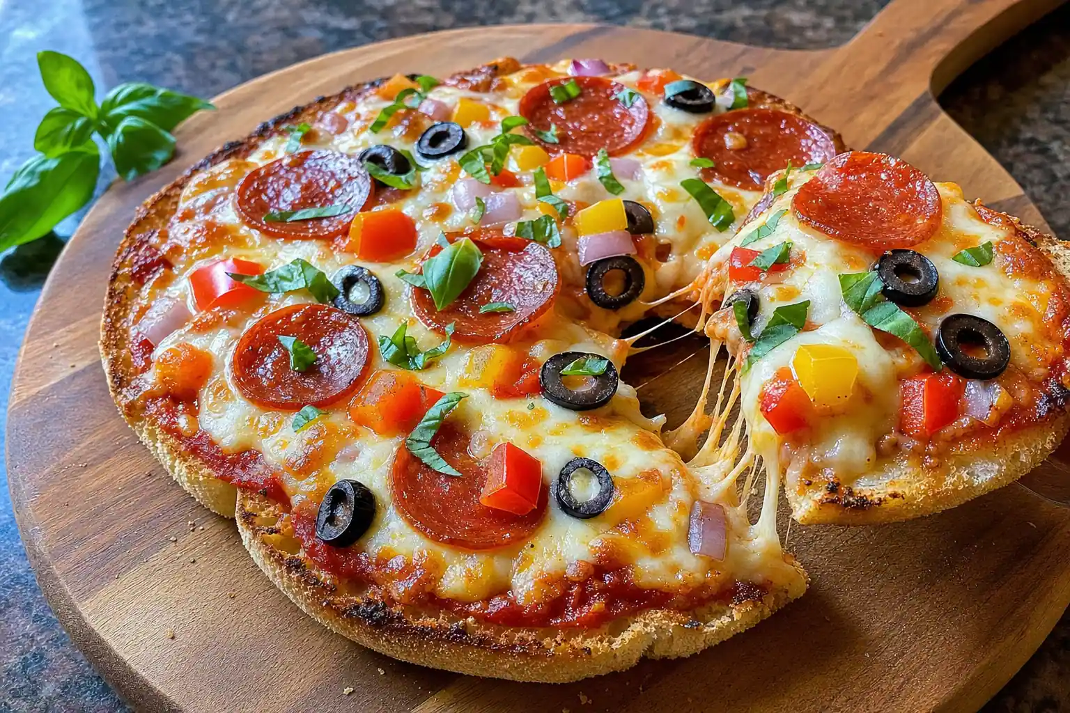 English Muffin Pizza: mini english muffin pizzas for kids — Snacks recipe | Afoodrink