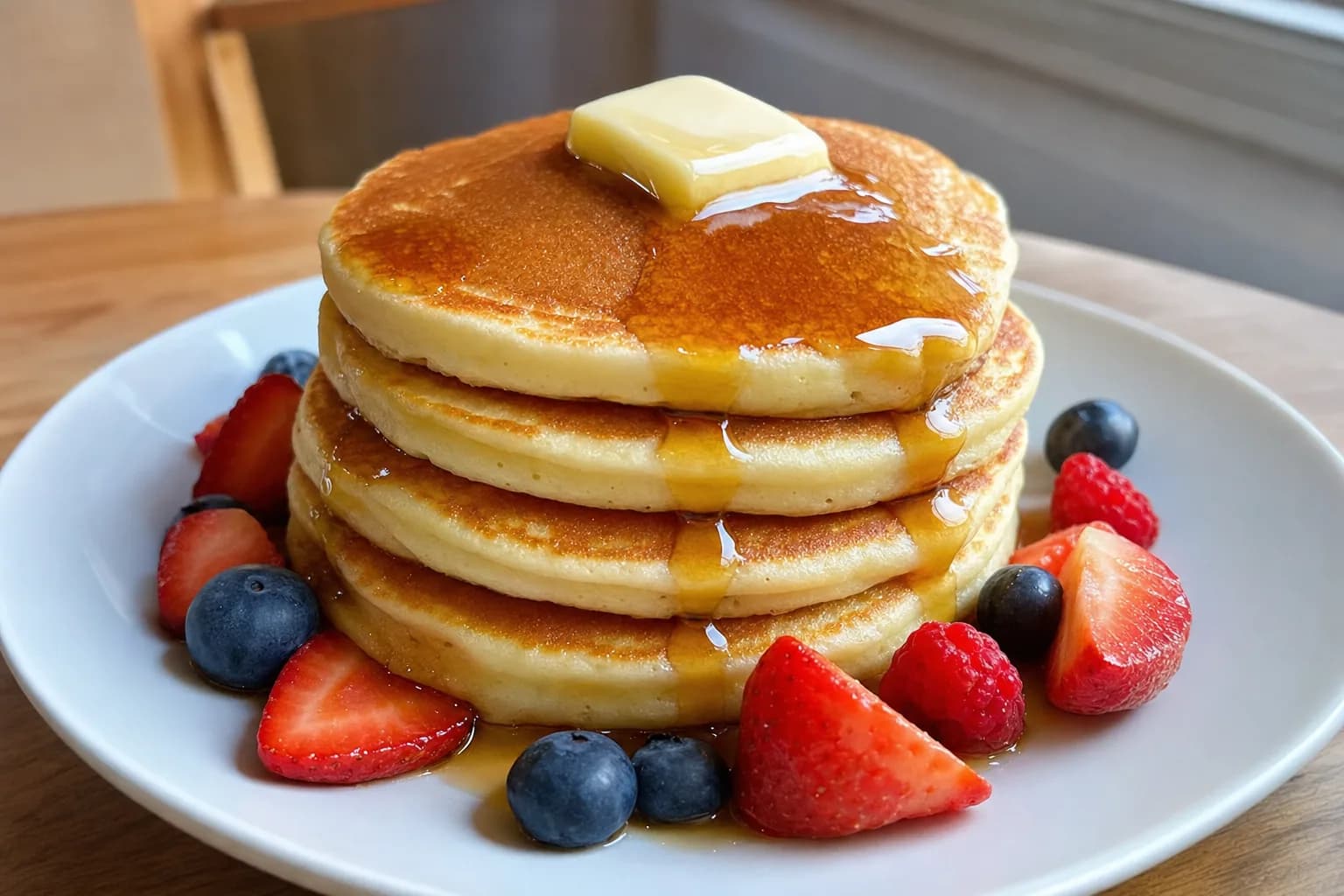 Fluffy Pancake Recipe: easy homemade pancakes — Breakfast recipe | Afoodrink