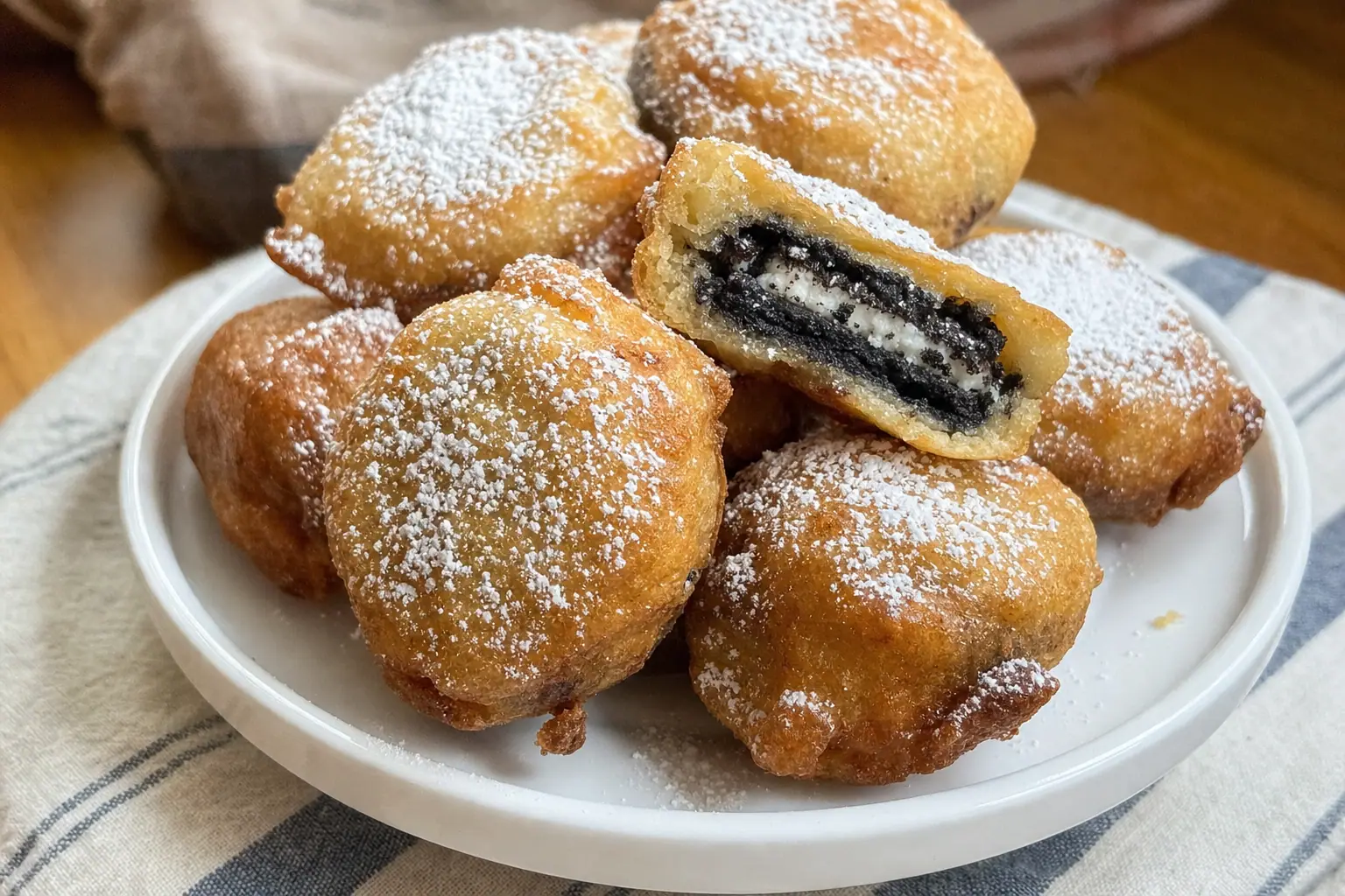 Fried Oreos: homemade fried Oreos with pancake mix — Desserts recipe | Afoodrink