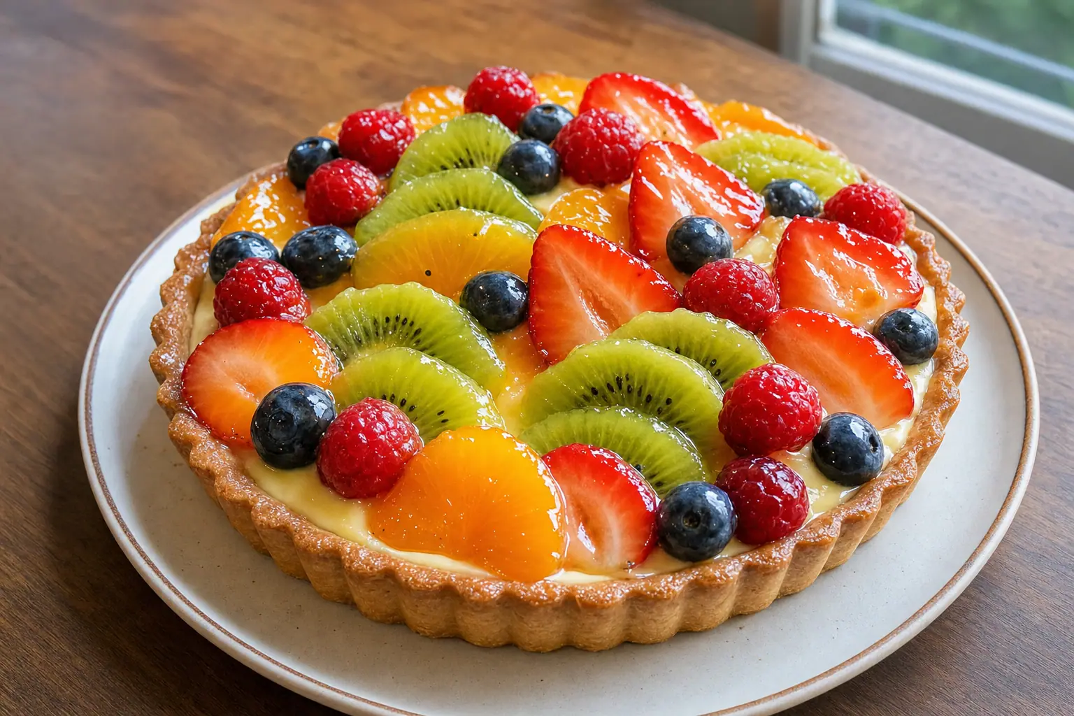 Fresh Fruit Tart: fruit tarts — Desserts recipe | Afoodrink