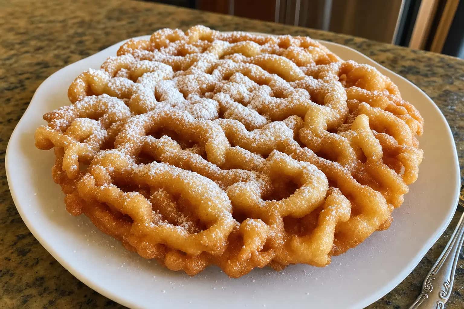 Classic Funnel Cake: classic fair funnel cake — Desserts recipe | Afoodrink