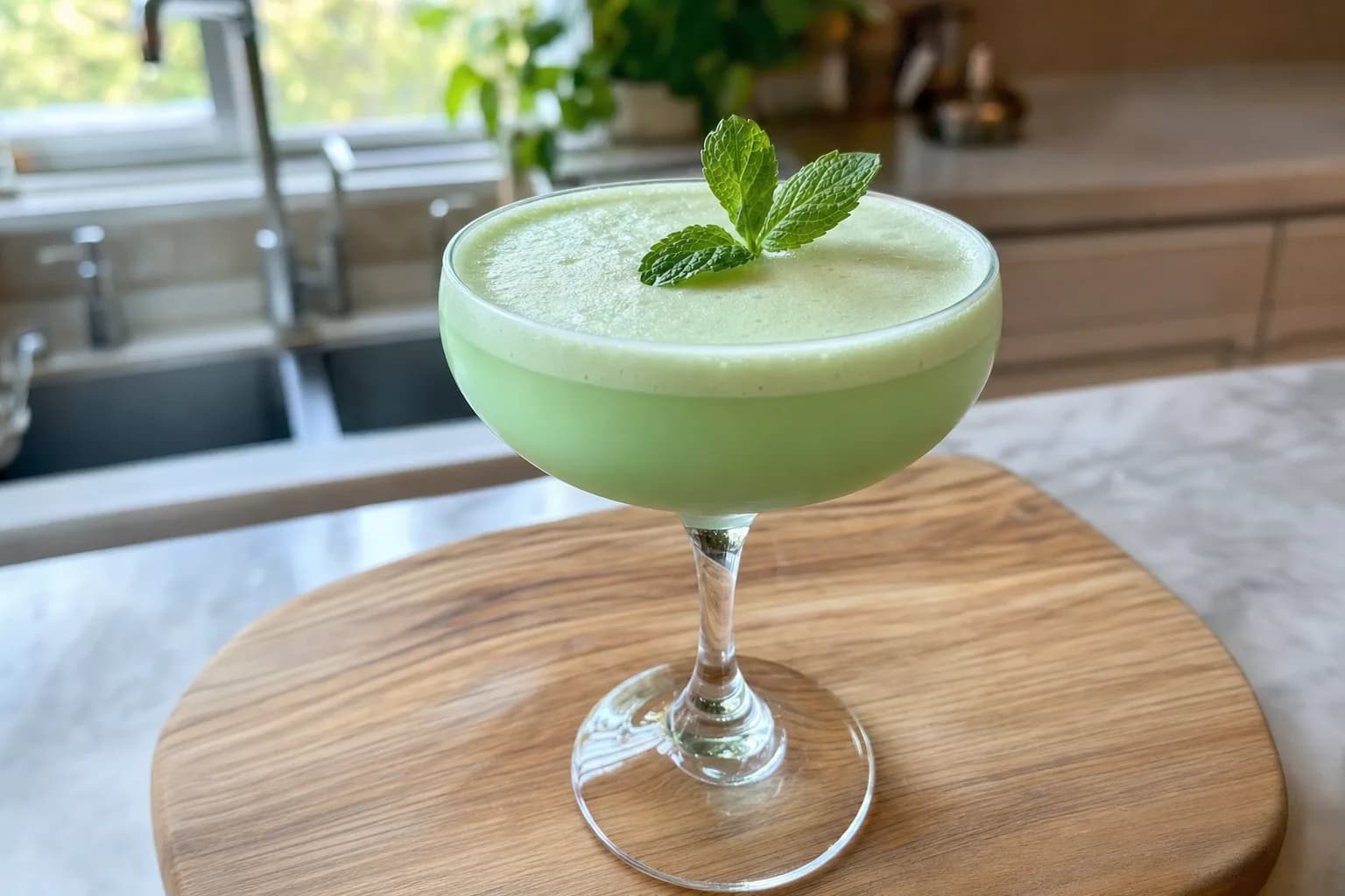 Grasshopper Cocktail: creamy mint chocolate cocktail — Drinks recipe | Afoodrink