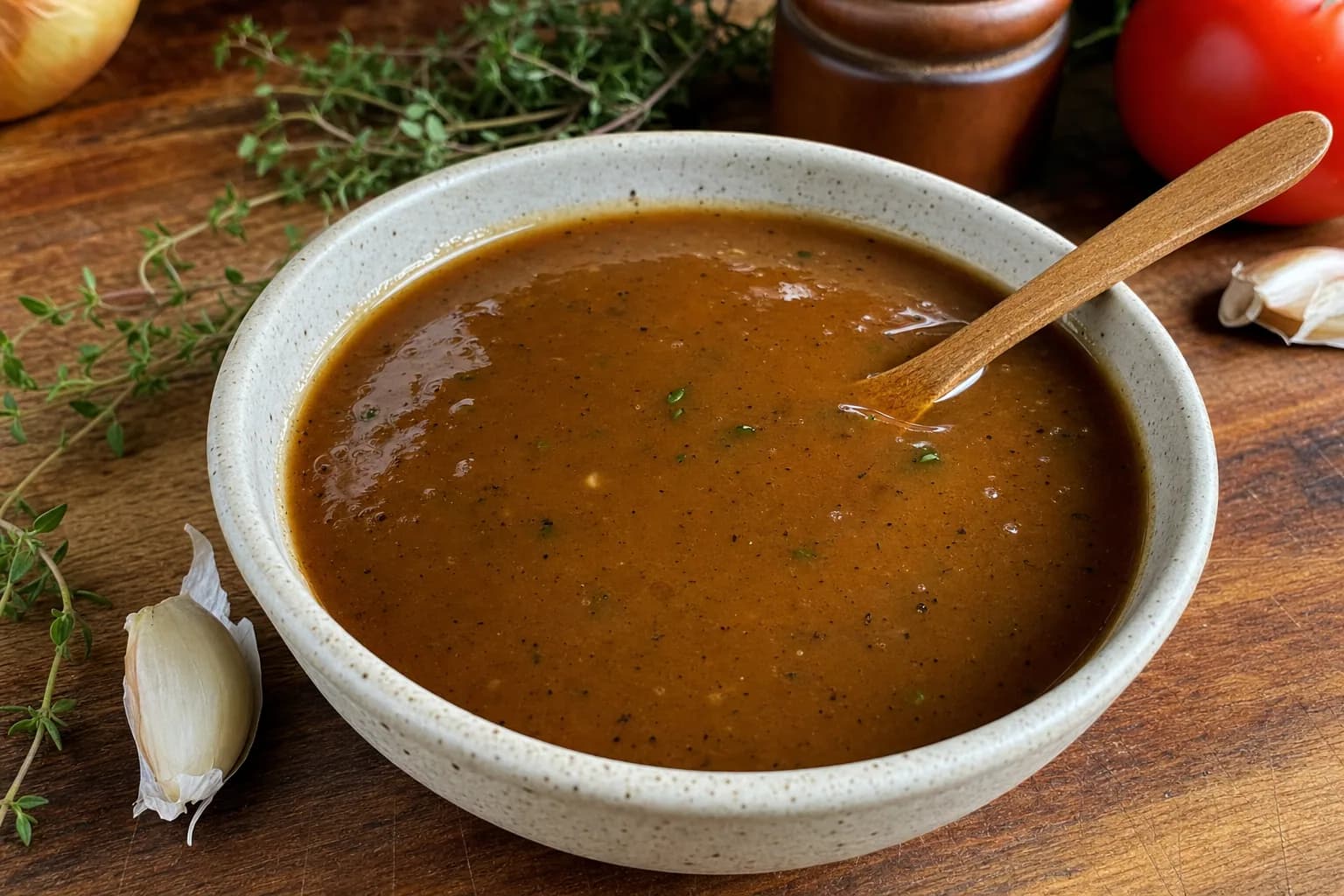 Classic Brown Gravy: easy homemade gravy without drippings — Side Dishes recipe | Afoodrink