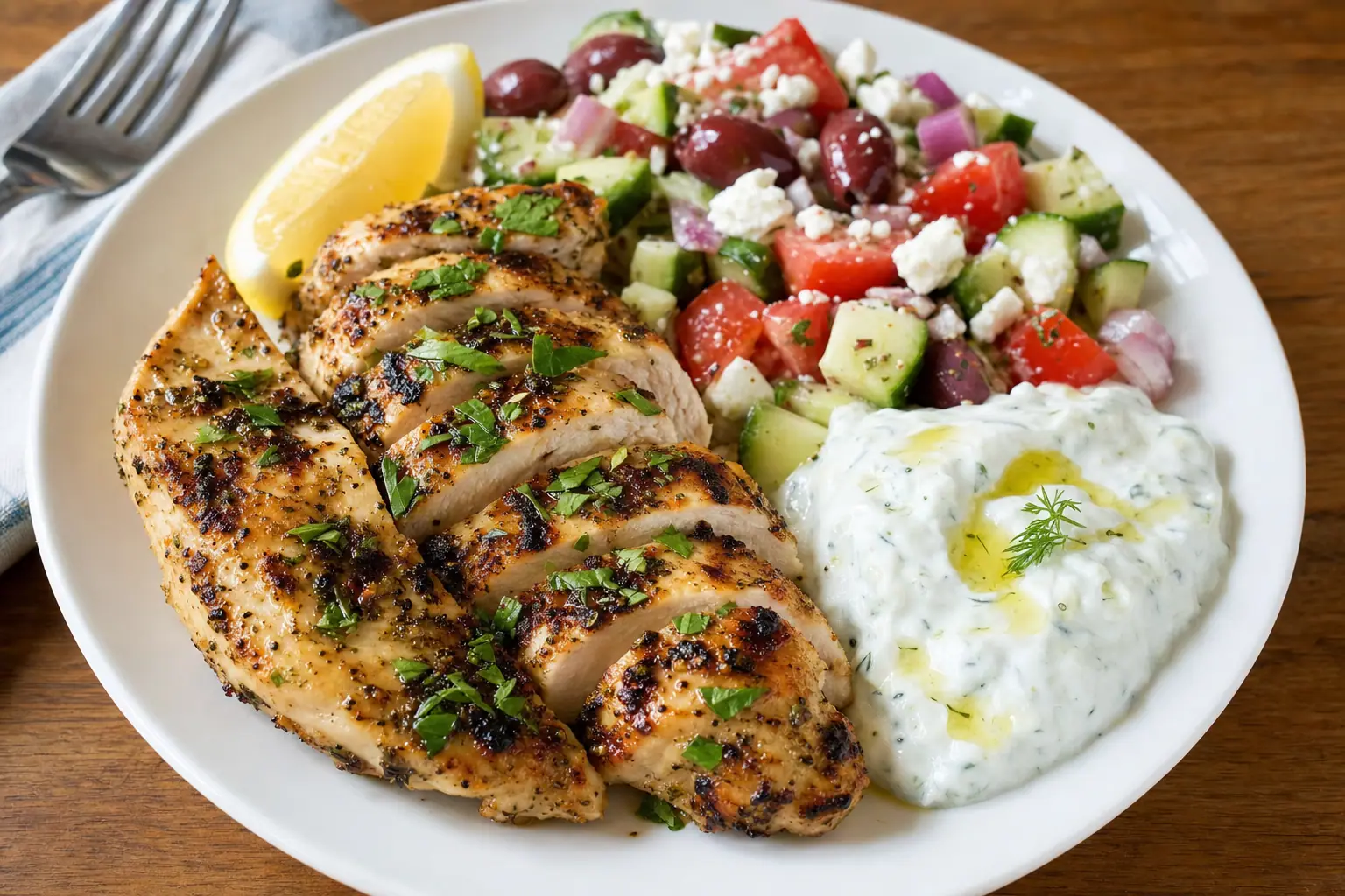 Greek Grilled Chicken: lemon oregano grilled chicken — Main Course recipe | Afoodrink
