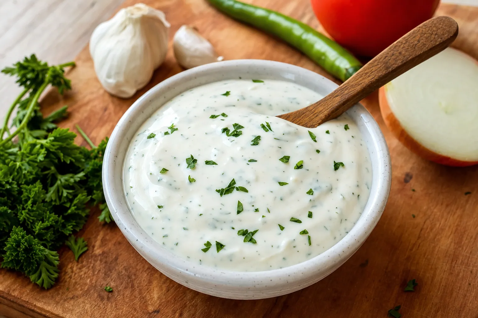 Halal White Sauce: halal cart white sauce with yogurt — Salads & sides recipe | Afoodrink