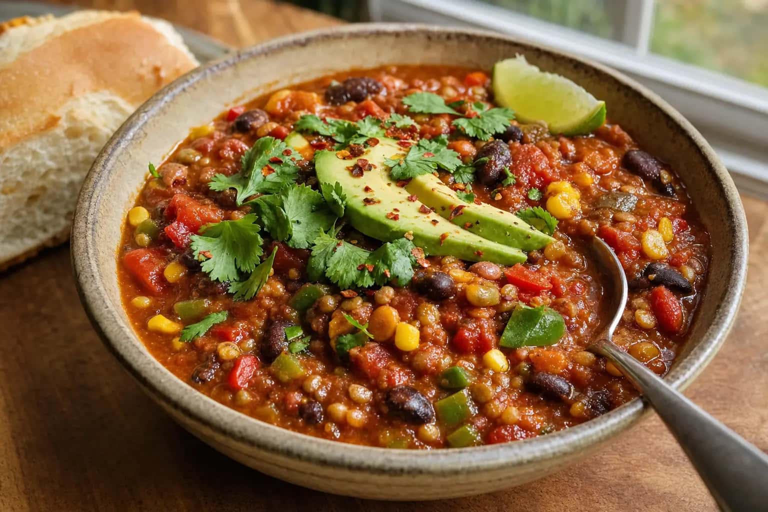Health Nut Vegan Chili: healthy vegan chili with quinoa — Vegan Recipes recipe | Afoodrink