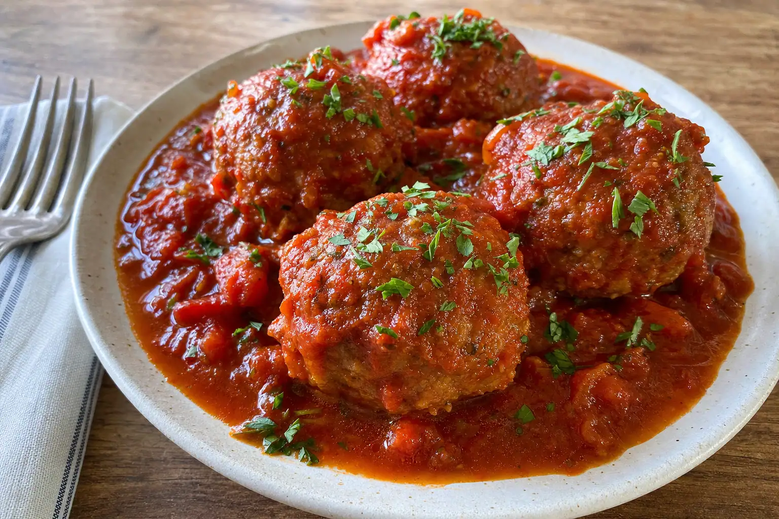 Italian Meatballs: homemade Italian meatballs in tomato sauce — Dinner recipe | Afoodrink