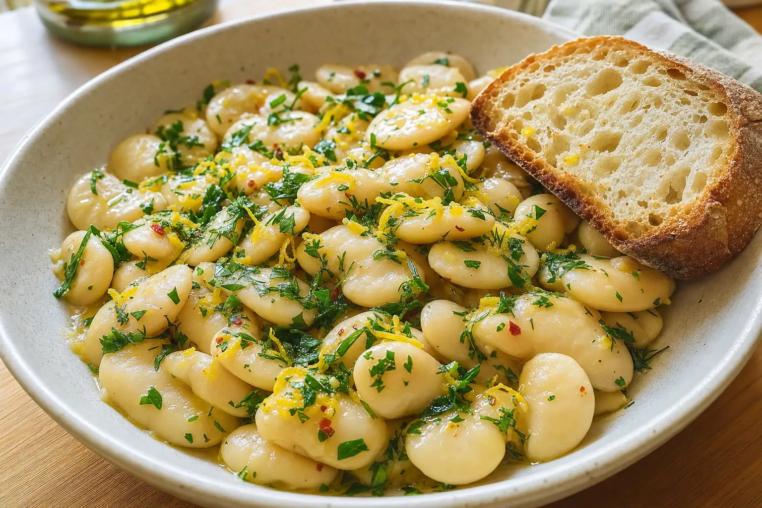 Lemon Gigante Beans: Greek-inspired lemon gigante beans — Vegan Recipes recipe | Afoodrink
