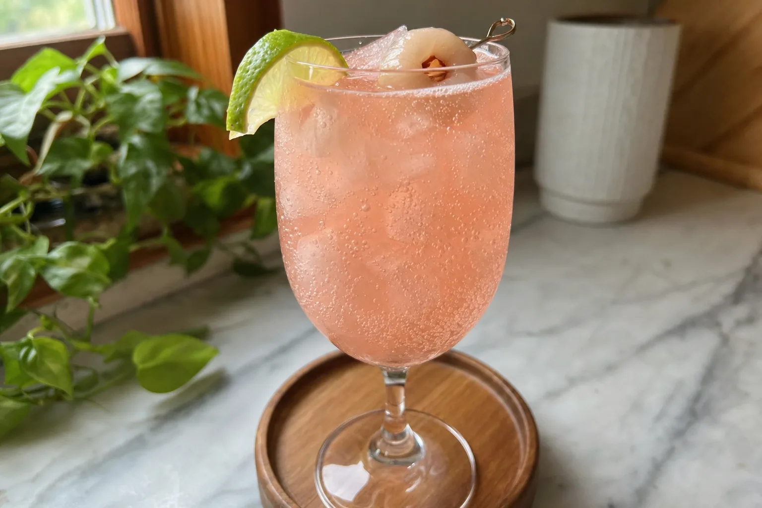 Lychee Spritz: lychee prosecco cocktail — Drinks recipe | Afoodrink