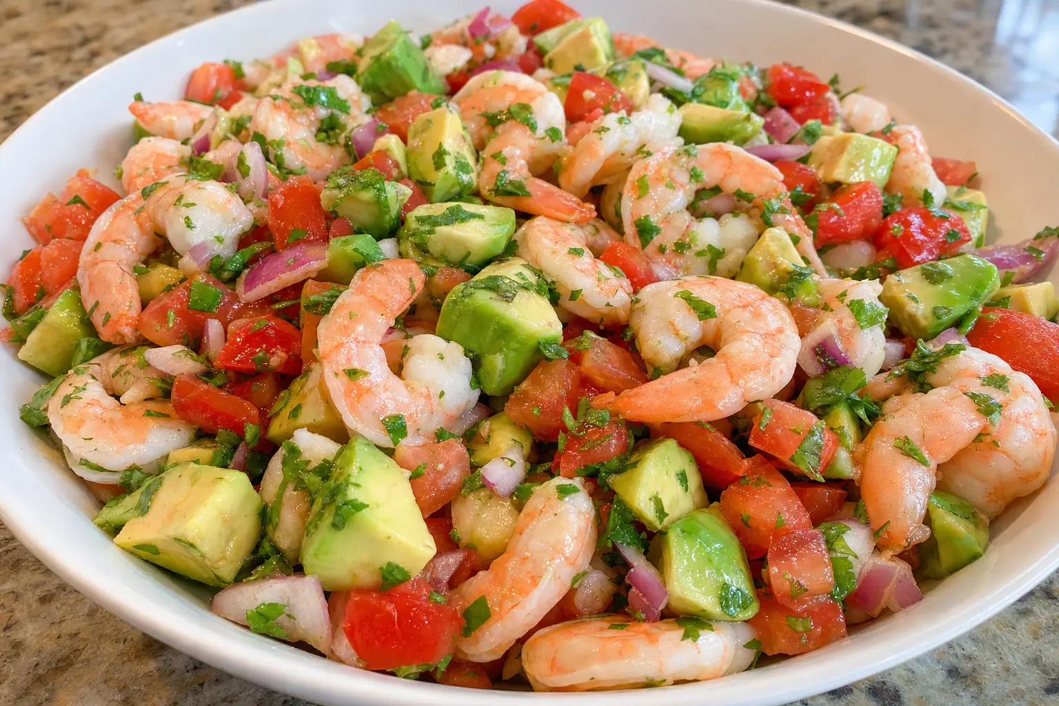 Mexican Shrimp Salad: Mexican shrimp salad with avocado — Salads recipe | Afoodrink