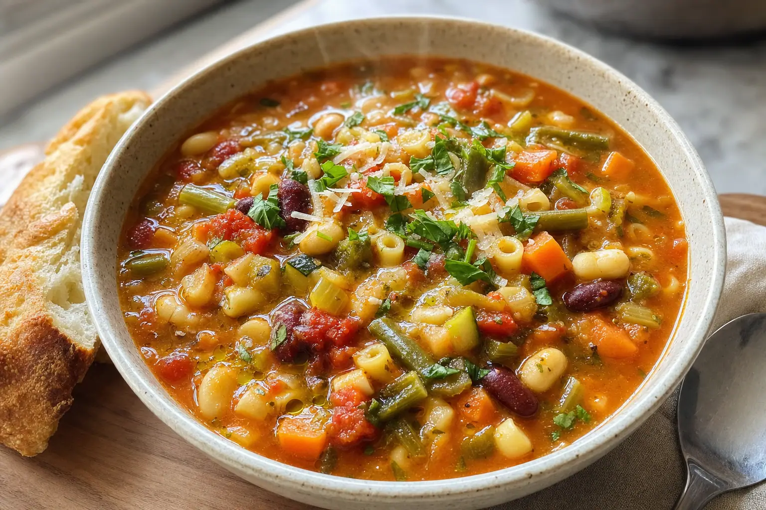 Minestrone Soup: dinner soup — Soup Recipes recipe | Afoodrink