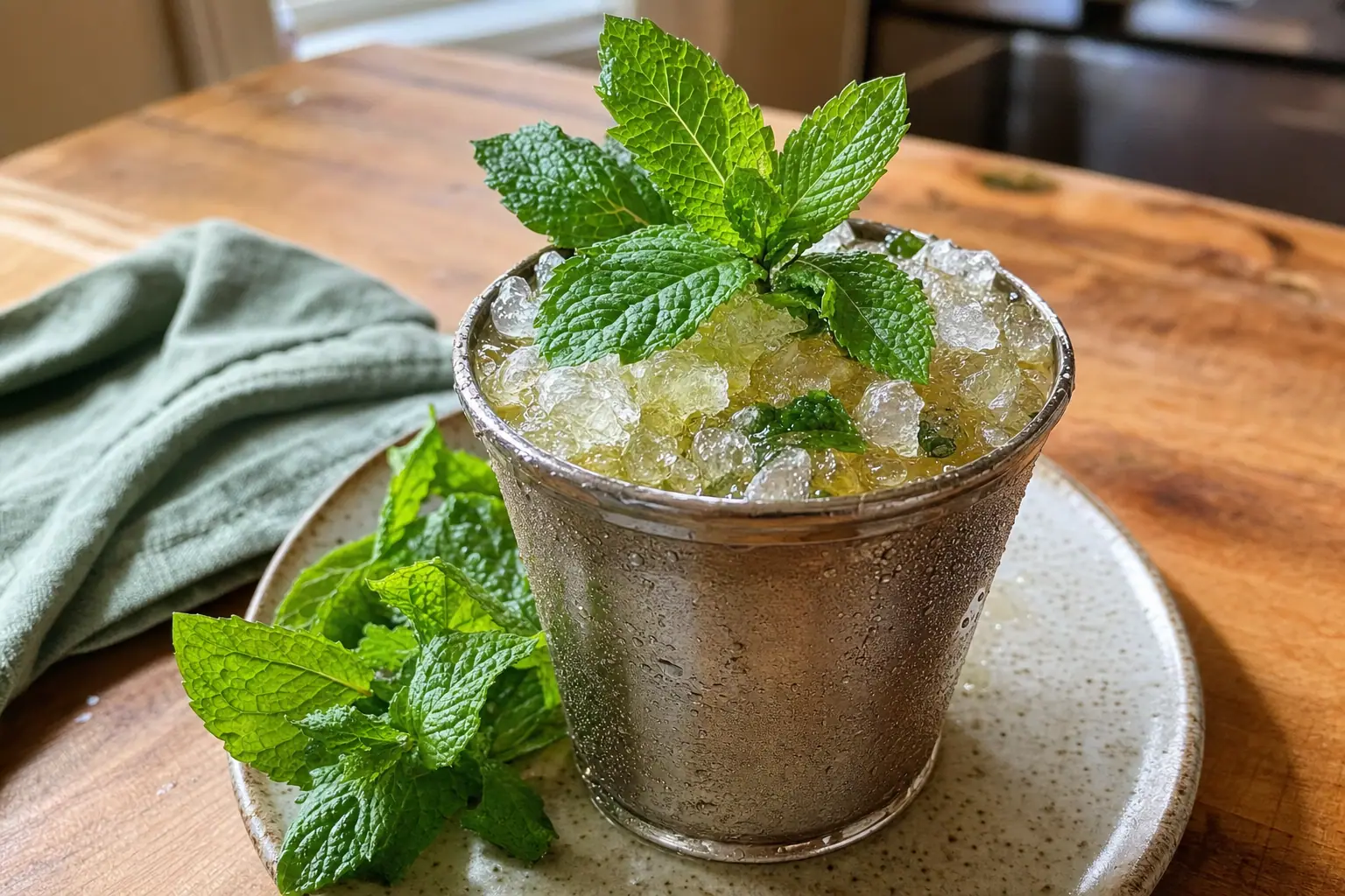 Mint Julep: easy bourbon mint julep — Drinks recipe | Afoodrink