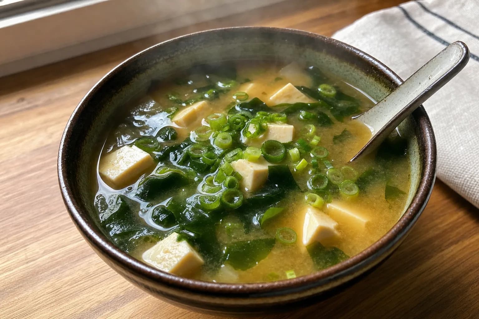 Miso Soup: homemade miso soup with tofu — Lunch & light meals recipe | Afoodrink