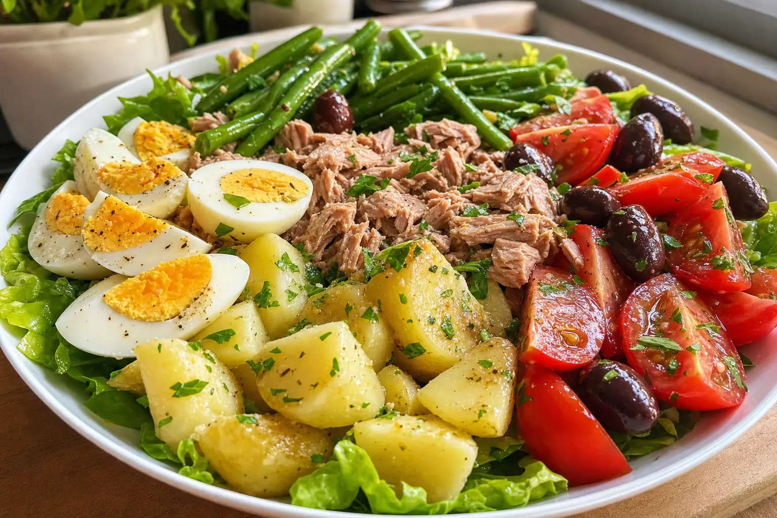 Niçoise Salad: French tuna salad with potatoes — Salads recipe | Afoodrink