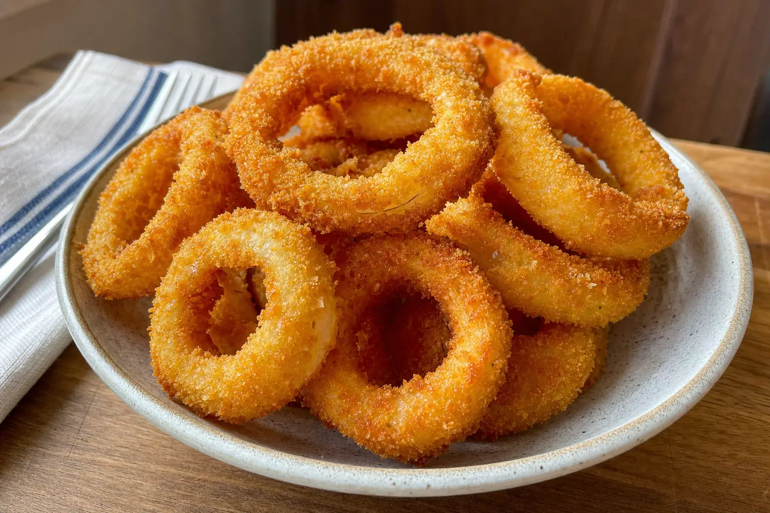 Crisp Onion Rings: crispy onion rings with panko — Snacks recipe | Afoodrink