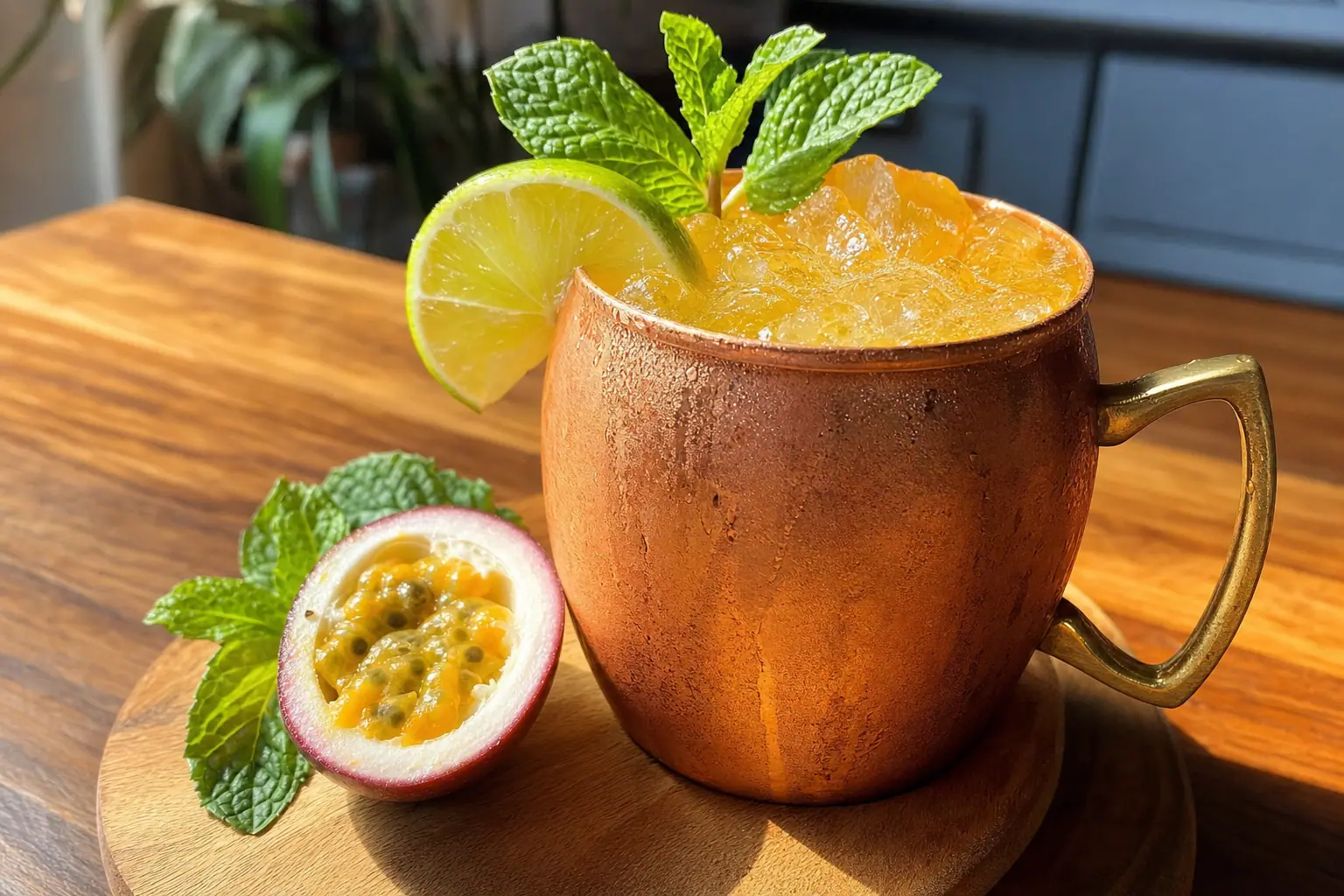 Passion Fruit Mule: passion fruit mule cocktail — Drinks recipe | Afoodrink
