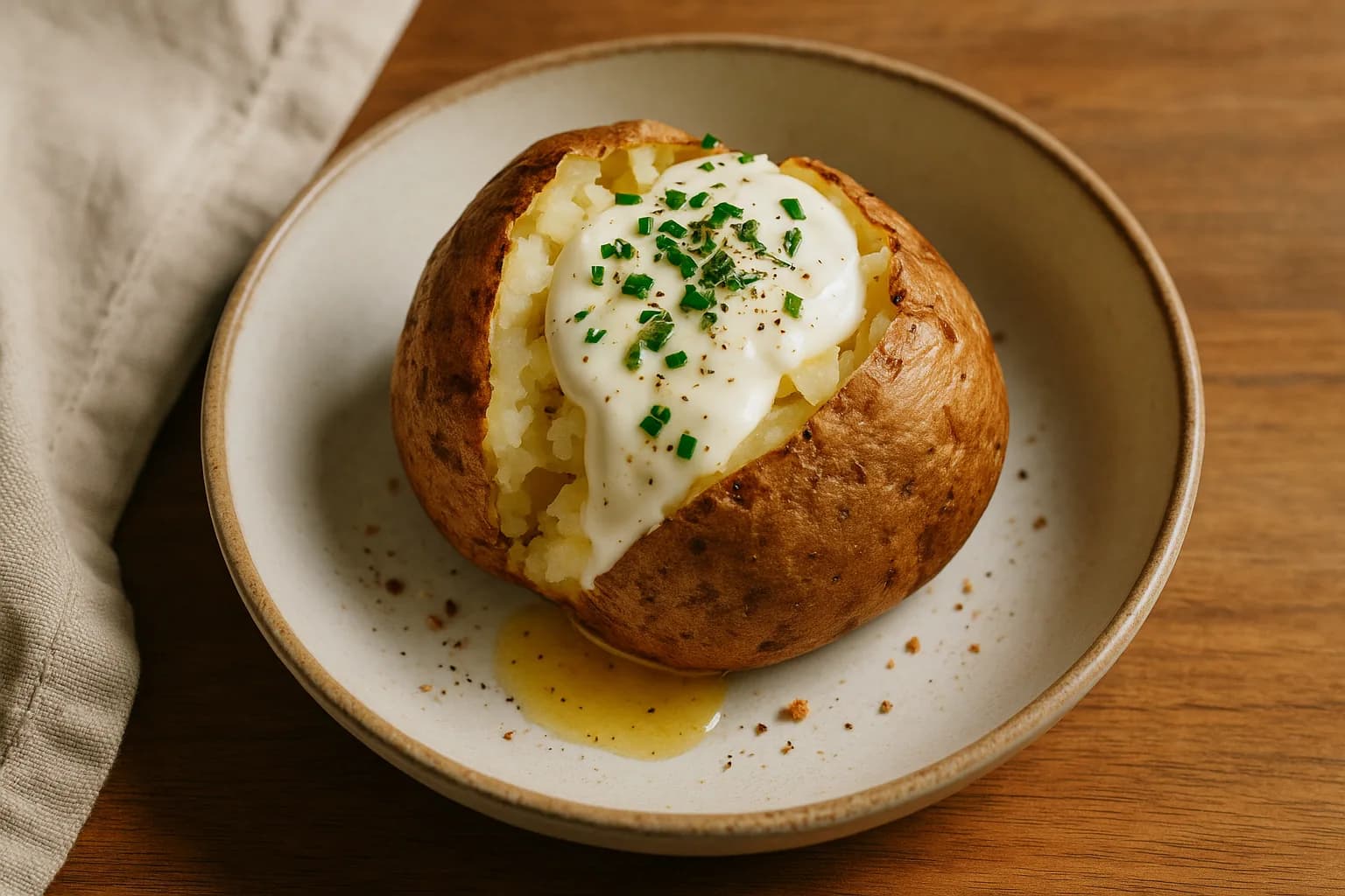 Perfectly Baked Potato: how to bake a potato — Dinner recipe | Afoodrink