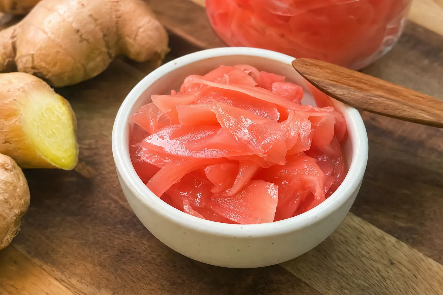Pickled Ginger: refrigerator pickled ginger — Salads & sides recipe | Afoodrink