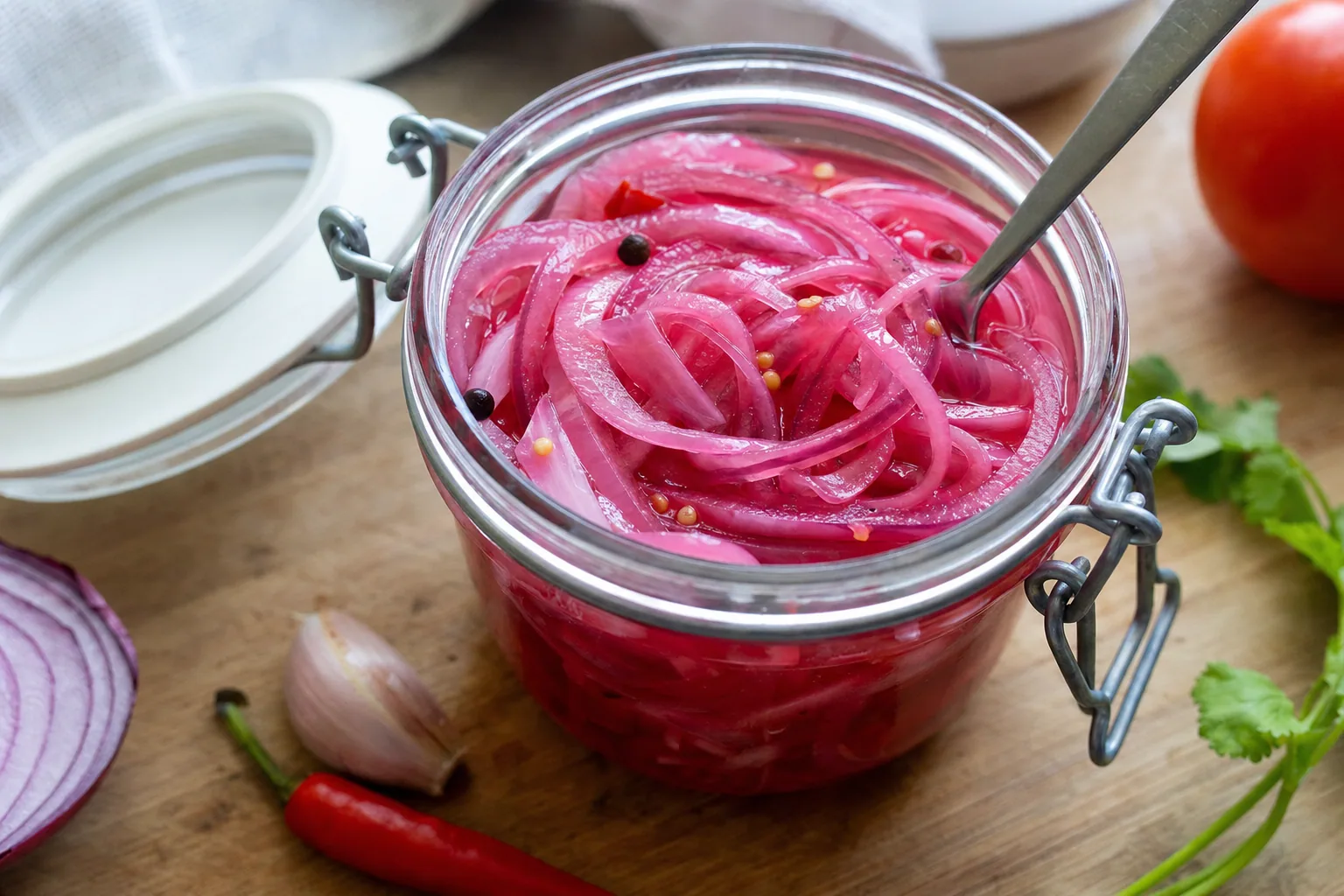 Quick Pickled Onions: refrigerator pickled red onions — Side Dishes recipe | Afoodrink